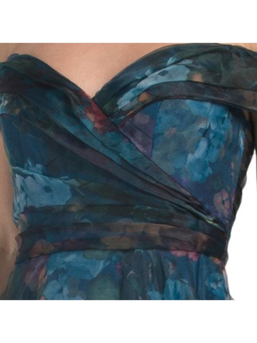 RENE BY RENE RUIZ Off The Shoulder Organza Gown - Picture 3 of 4
